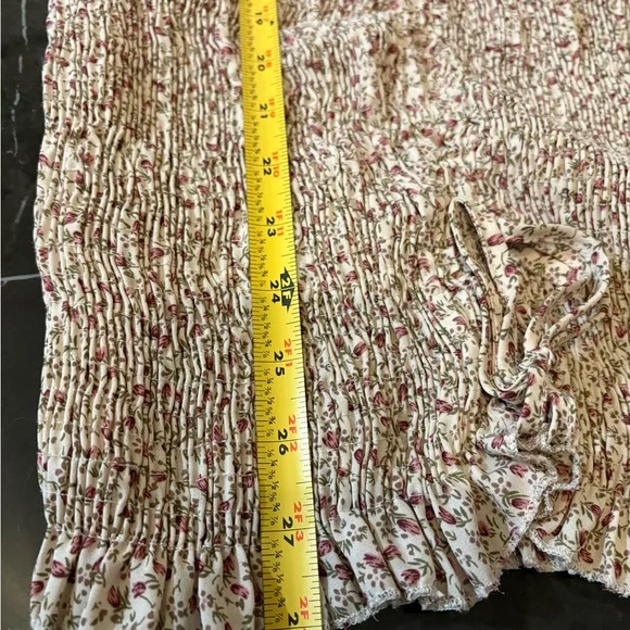 Blush Womens Cottagecore Smocked Floral Mini Dress Size Small Coquette Fairycore - Picture 15 of 15